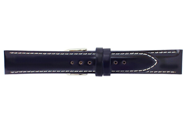 BAMBI バンビ 馬革(コードバン) BUE015D ネイビー メンズ 16mm 18mm 20mm ギフト対応 送料無料