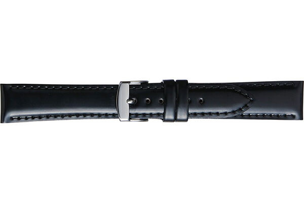 BAMBI バンビ 馬革(コードバン) BUE016A ブラック メンズ 18mm 20mm ギフト対応 送料無料