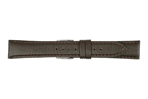 腕時計ベルトBAMBI バンビ 牛革 ウォッシャブルバンド BCE060B ダークブラウン メンズ 16mm 17mm 18mm 19mm 20mm 22mm ギフト対応 送料無料