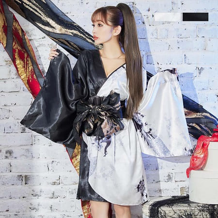 浴衣 お召しもの ミニ 成年者 お召しもの 和風 あそび女 コスプレ よさこい お召しもの 浴衣お召しもの Jewel ジュエル 繻子 一本調子 あそび女お召しもの