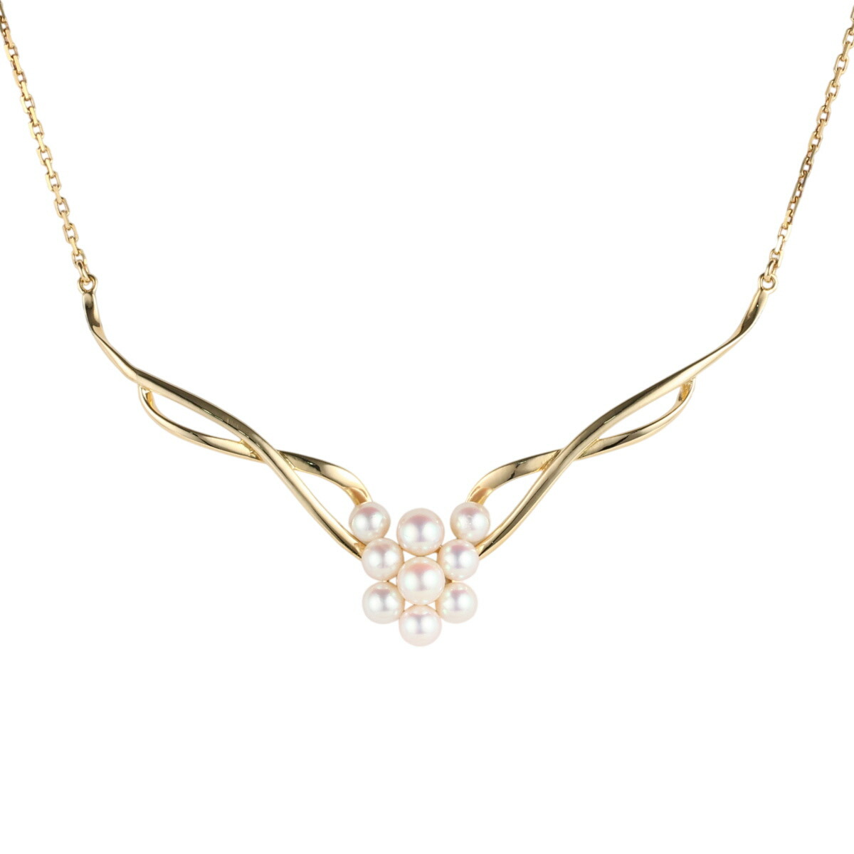 【中古】 タサキ パール デザイン ネックレス K18YG｜Jewel Supply online 165,000円