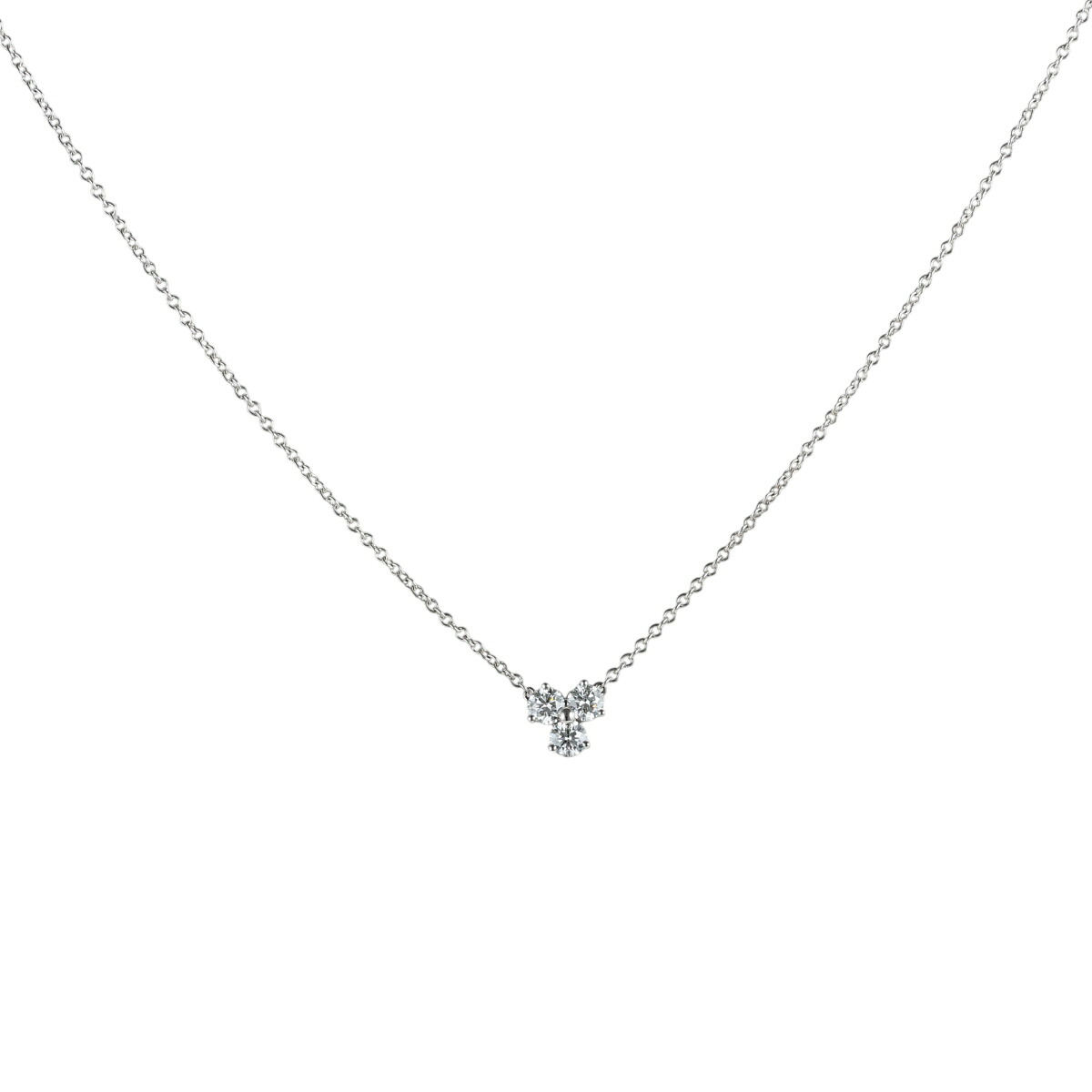 【中古】 ティファニー ダイヤモンド アリア ネックレス Pt950 箱付｜Jewel Supply online