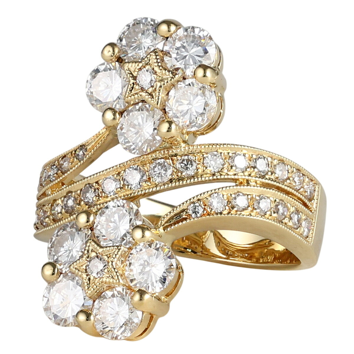 【中古】 ポンテヴェキオ ダイヤモンド 2.00ct リング K18YG 10号｜Jewel Supply online