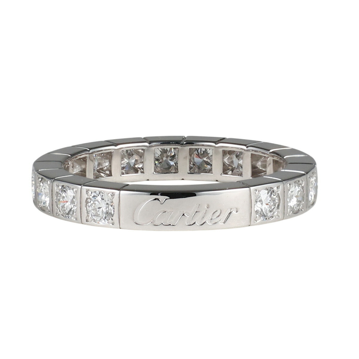 【中古】カルティエ ダイヤモンド ラニエール リング K18WG #50 国内正規 保付｜Jewel Supply online