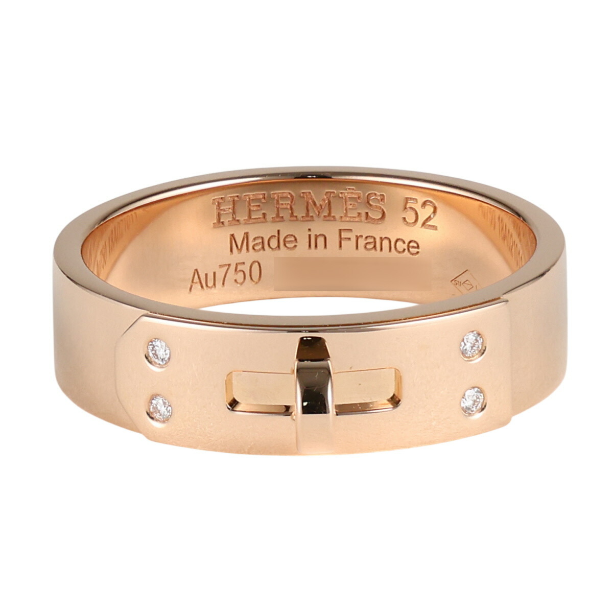 【中古】 エルメス ダイヤモンド ケリーPM リング H109041B K18PG #52｜Jewel Supply online 117,900円