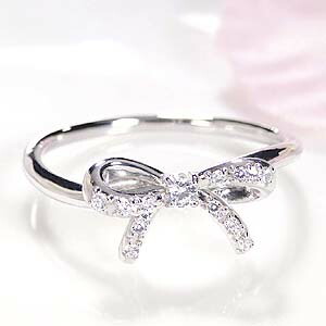 楽天市場】シンプル リボン シルバーリング 7〜13号 レディース リング