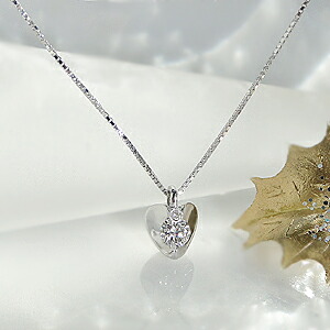 K18WG【0.15ct】ダイヤモンド ハートモチーフ ペンダント【Hカラークラス/SIクラス】ネックレス ホワイトゴールド ダイア heart ハート K18 １８金 ４月誕生石 品質保証書 ギフト 幸運 プレゼント 彼女用 妻用 20代 30代 40代 50代 クリスマス 母の日 63,223円