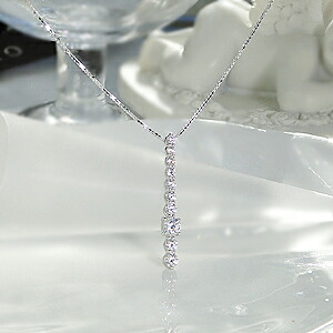 K18WG/YG/PG【0.50ct】テンダイヤ ペンダント ファッション ジュエリー アクセサリー レディース ネックレス ゴールド ダイヤモンド ダイア 0.5カラット １０石 １０周年 結婚記念日 スイートテン ４月 誕生日 プレゼント 彼女用 妻用 クリスマス 母の日｜Jeweluce
