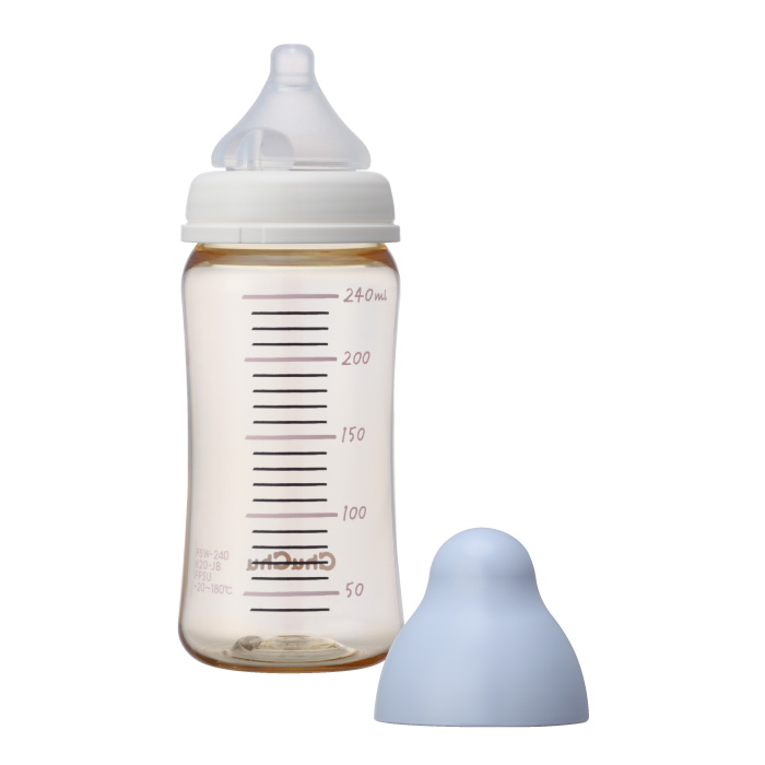 ジェクス チュチュ 広口タイプ PPSU製哺乳びん 240mL 日本製 ChuChu プラスチック製 哺乳瓶