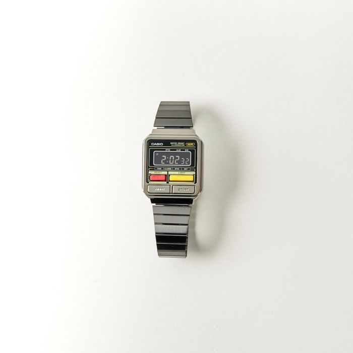楽天市場】カシオ CASIO “ CLASSIC ” A120WEGG-1BJF ガンメタ80