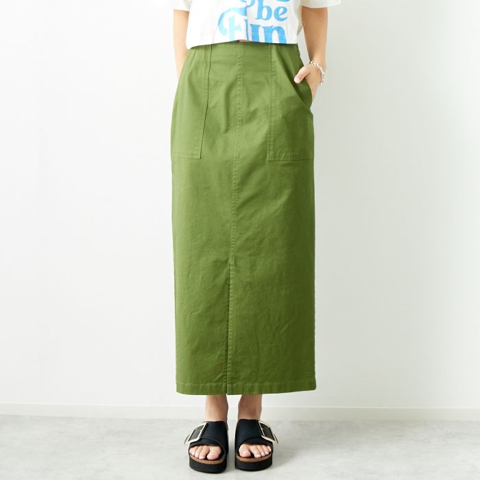 【店内全品貨物輸送無料】 Jeans Factory Clothes ジーンズファクトリークローズ コットンストレッチタイトベイカースカート ISJF-01 レディース S-L 全5色