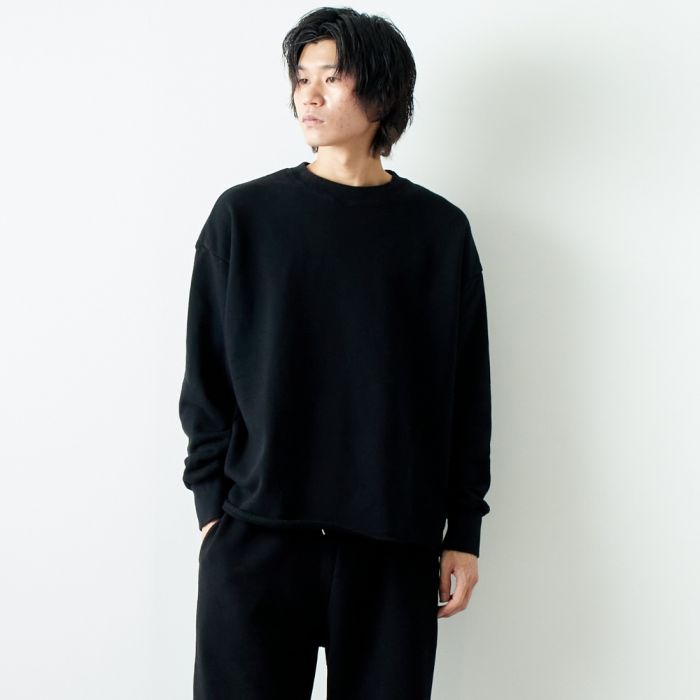 Leh サーマル　長袖 ロゴ刺繍サーマル長袖Tシャツ◇