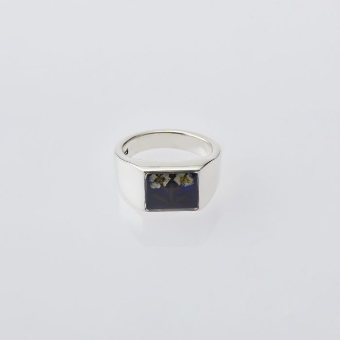 楽天市場】XOLO(ショロ) Signet Ring with Blue Flower