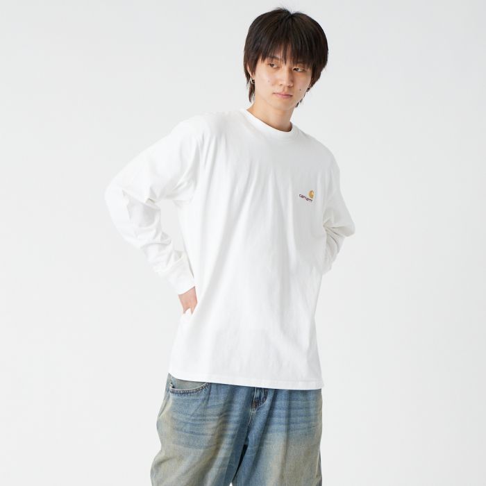 【送料無料】 carhartt WIP カーハートダブリューアイピー ロングスリーブアメリカンスクリプトTシャツ I029955 メンズ トップス 長袖 M-XL 全3色｜JEANS FACTORY Online Shop