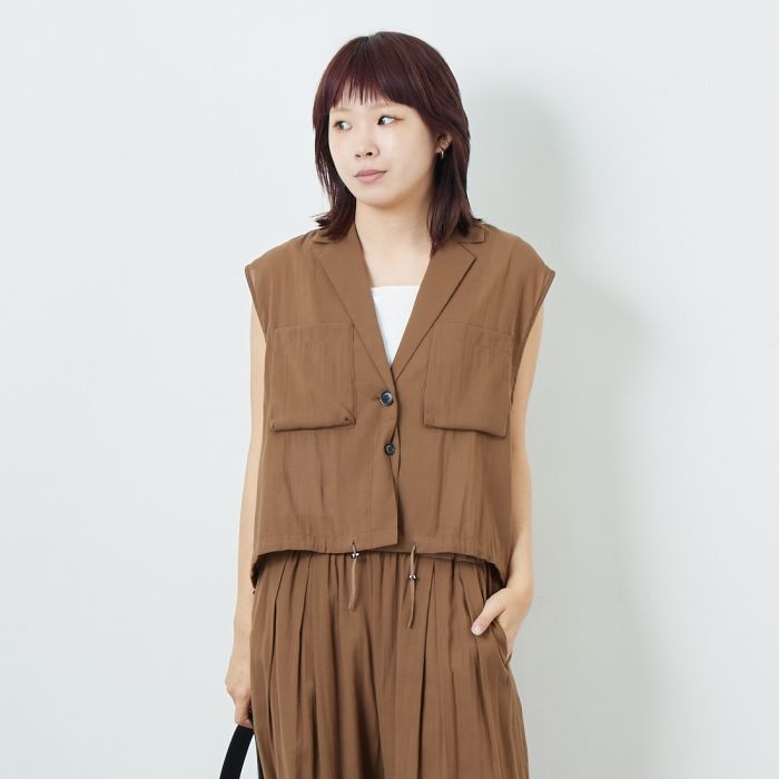 chignon チェックベスト CHIGNON (シニヨン) チェックノースリーブベスト 4753-323kk