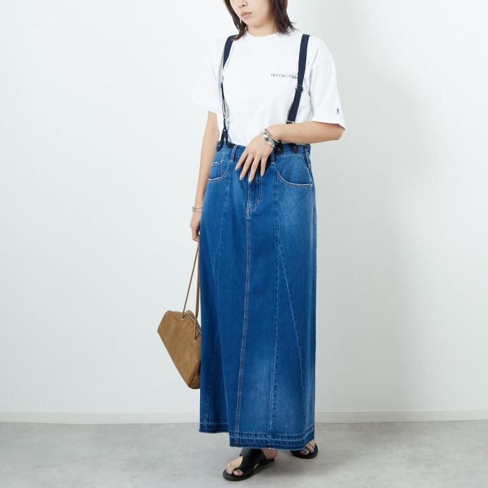 【送料無料】 ANTGAUGE アントゲージ サロペットスカート GE521 レディース M ブルー/ブラック｜JEANS FACTORY Online Shop 9,979円