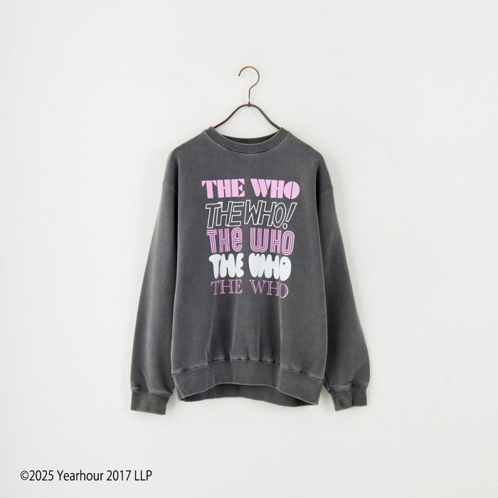 【店内全品貨物輸送無料】 GOOD ROCK SPEED 好ましい鍵を掛ける素早さ 別注 THE WHO ロゴプリントスウェット INTN-050-JF メンズ トップス 長袖 2025AW L/XL 薄墨色