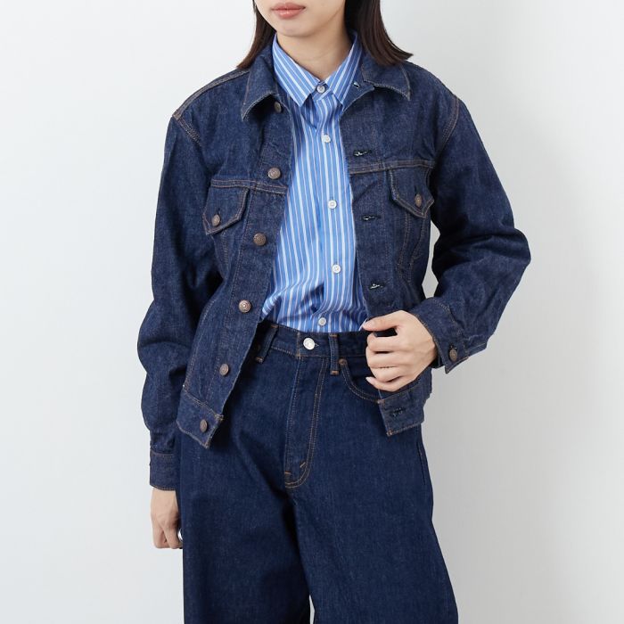 【送料無料】 orSlow オアスロウ TYPE3 1960S デニムジャケット 01-6005 レディース アウター 2025AW S ネイビー