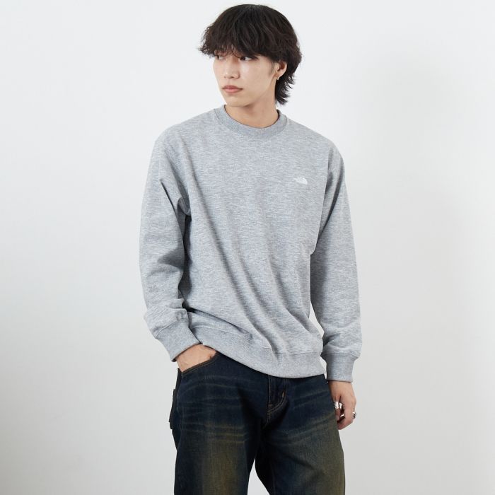 【店内全品貨物輸送無料】 THE NORTH FACE ザ 北の方人間の顔 スモールロゴヘザースウェットクルー NT62532 メンズ トップス 汗水 長袖 2025AW M-XL 全3色