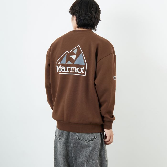 【送料無料】 Marmot マーモット 別注 ブランドロゴ バックプリントスウェット MTFW25USW362IN-JF メンズ トップス 長袖 M-XL ブラウン/ブラック｜JEANS FACTORY Online Shop 8,140円