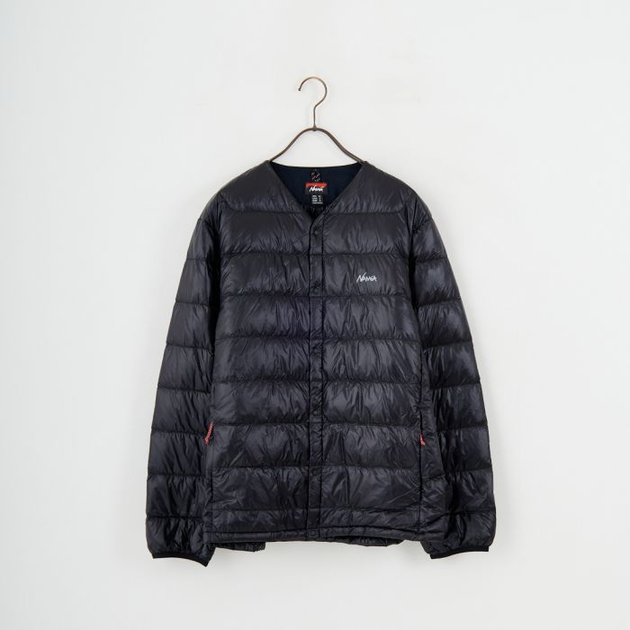 【送料無料】 NANGA ナンガ 7デイズインナーダウンカーディガン N2530-0I061A メンズ アウター M/L ブラック|JEANS FACTORY Online Shop