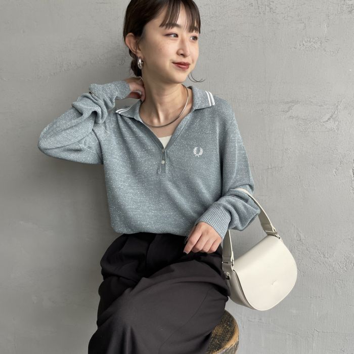 楽天市場】フレッドペリー ロング スリーブ リブ ニット ポロシャツ