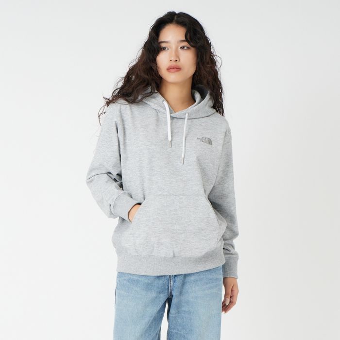 【送料無料】 THE NORTH FACE ザ ノースフェイス バックスクエアロゴフーディ NT62533 レディース トップス スウェット S グレー/ブラック|JEANS FACTORY Online Shop