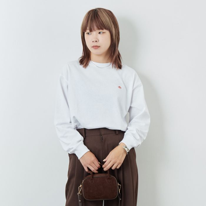 【送料無料】 DANTON ダントン ソリッド ロングスリーブTシャツ DT-C0269TCB レディース トップス 長袖 2025SS XS/S 全6色