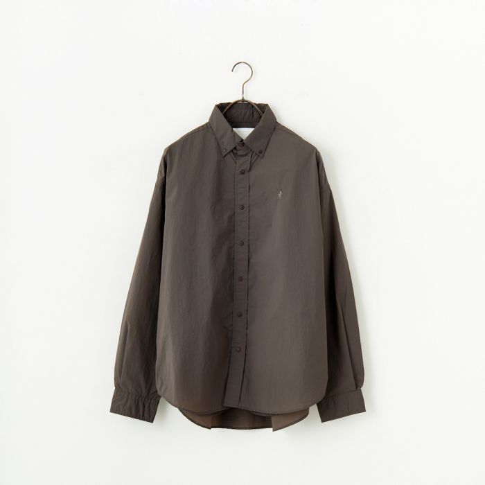【送料無料】 Gymphlex ジムフレックス ボタンダウンシャツジャケット GY-B0375DNT メンズ トップス 長袖 S/M グレー/ネイビー｜JEANS FACTORY Online Shop