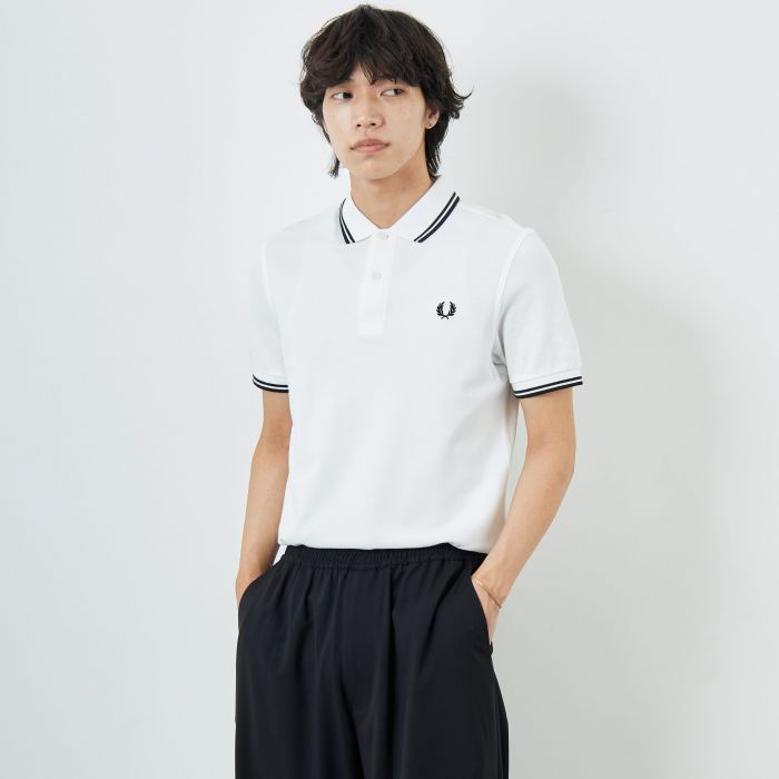 【店内全品貨物輸送無料】 FRED PERRY フレッドペリー ティップライン ロゴタイプ刺しゅうスポーツシャツ M3600 メンズ トップス 半袖 M-XL 全15色