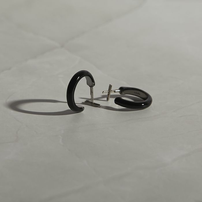 【送料無料】 Baqless バックレス フープピアス HP-ECP-BK レディース アクセサリー 2025SS F ブラック