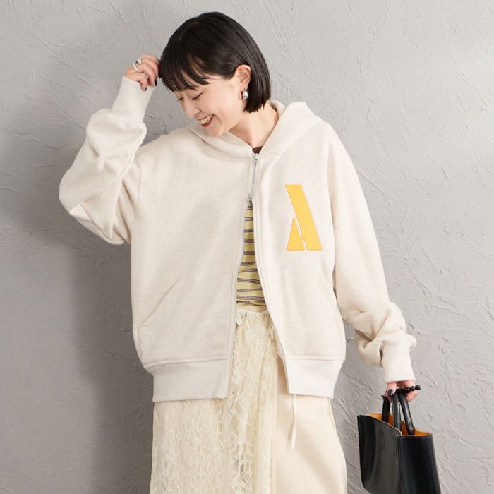 【予約商品】【送料無料】 Americana &times; JEANS FACTORY アメリカーナ &times; ジーンズファクトリー 別注 AMRCN バックプリント ジップフードパーカー ASO-900-JF レディース トップス 長袖 2026AW F 全3色｜JEANS FACTORY Online Shop