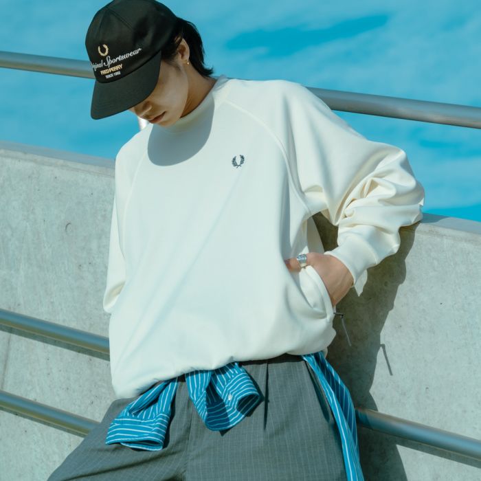 【送料無料】 FRED PERRY フレッドペリー 別注 トラック クルーネックプルオーバー FPM-25A-030JF メンズ トップス スウェット 長袖 2026SS M-XL 全3色|JEANS FACTORY Online Shop