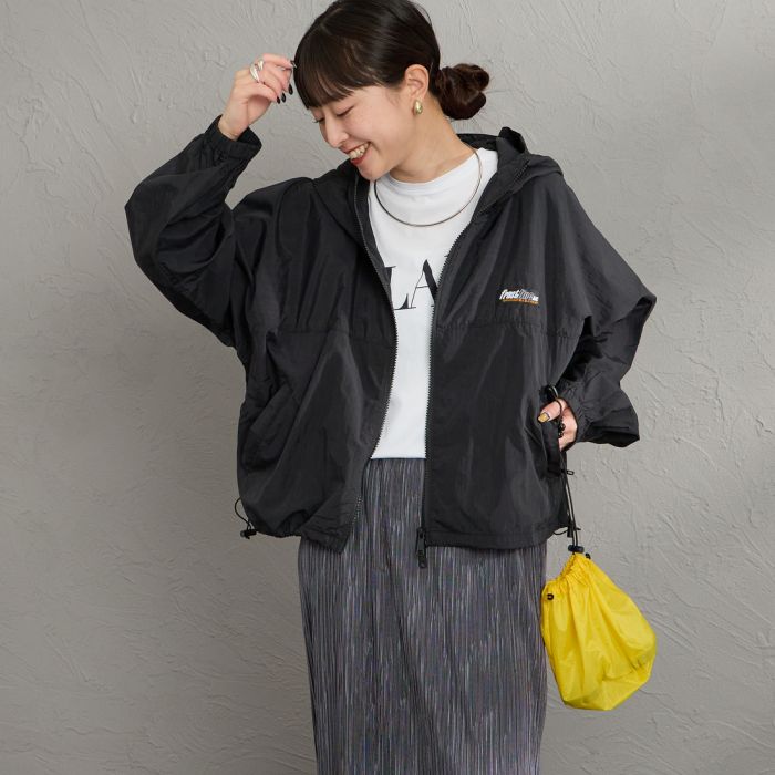 【送料無料】 frostline フロストライン 別注 ナイロンフードジャケット FL24-JK-IN6-JF レディース アウター 2026SS S/M ブラック/ベージュ