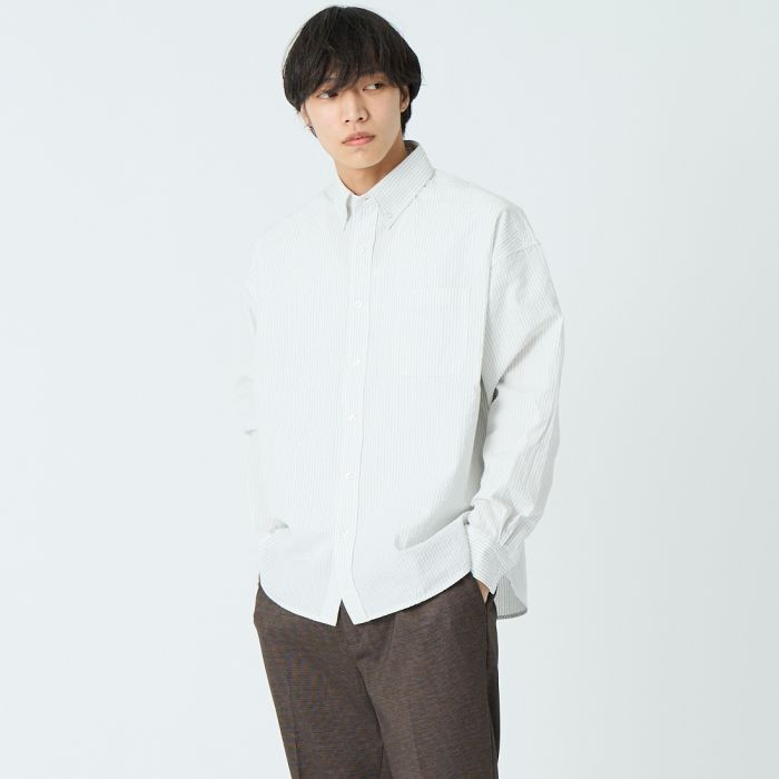 【送料無料】 Jeans Factory Clothes ジーンズファクトリークローズ ビッグボタンダウンシャツ JFC-261-023 メンズ トップス 長袖 2026SS M/L 全7色