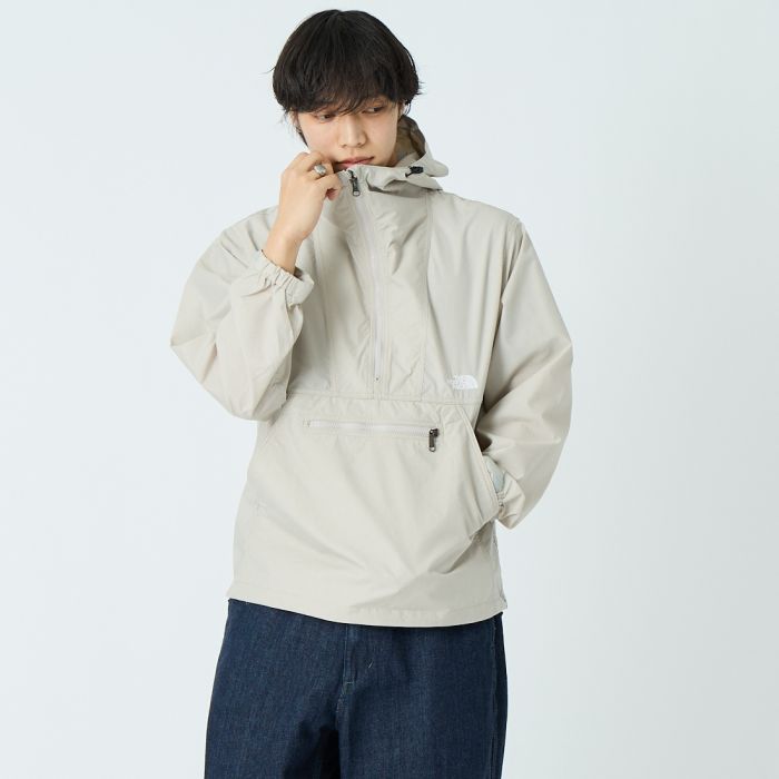 【店内全品貨物輸送無料】 THE NORTH FACE ザ 北の方人間の顔 パウダーコンパクトパーカ NP22630 メンズ アウター 2026SS M-XL 黒いこと/ベージュ