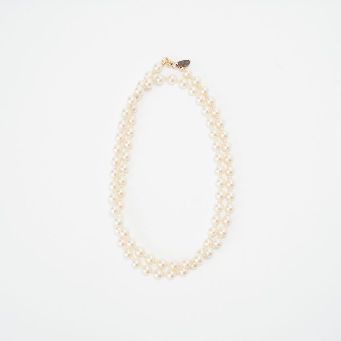 【送料無料】 STELLA CIFFON ステラシフォン レジンパールロングネックレス AST1-26N04 レディース アクセサリー 2026SS F ホワイト/グレー