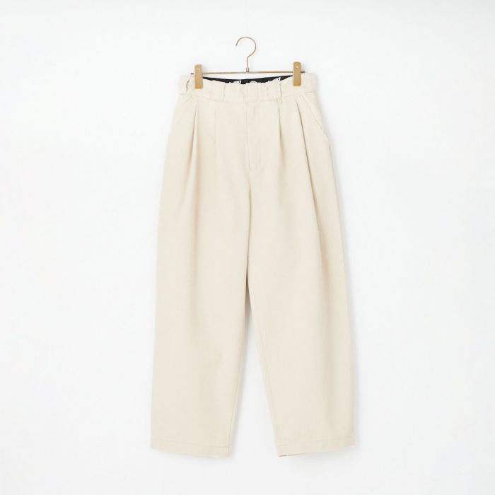 【送料無料】 HOLIDAY ホリデイ Dickies ドローストリングダメージ2タックパンツ 26102042 レディース ボトムス 2026SS F ホワイト/ブラック