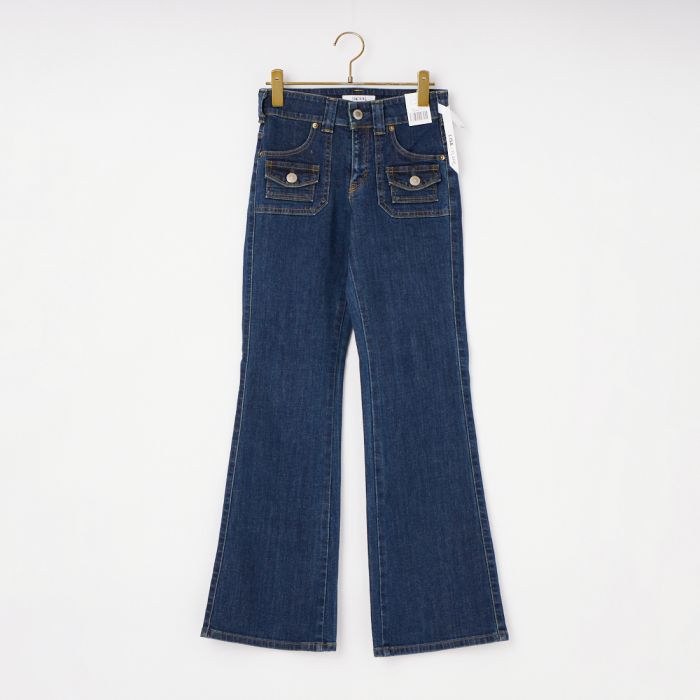 【店内全品貨物輸送無料】 SOMETHING サムシング LISA ブッシュフレアデニムパンツ SKY318 レディース ボトムス 2026SS S-XL 米国海軍