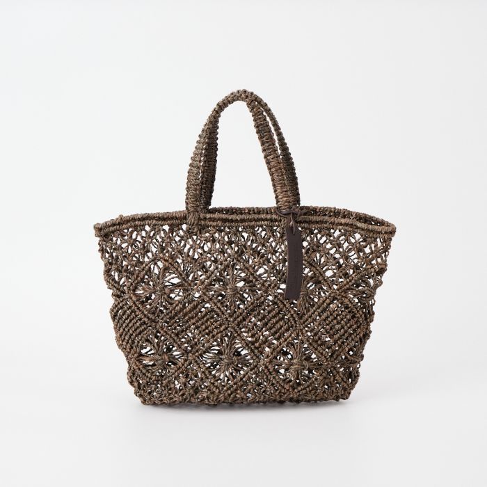 【貨物輸送無料】 BAGMATI バグマティ マニラ麻 カゴトートバッグ BBK26-SS19 レディース 鞄 2026SS F 赤銅色/ベージュ