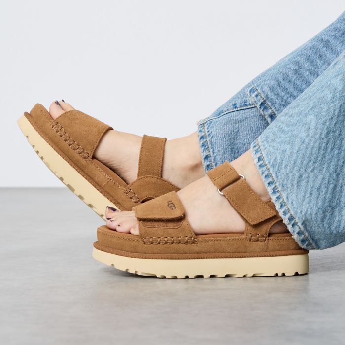 【送料無料】 UGG アグ ゴールデンスター 1136783 レディース 靴 サンダル 2026SS 22.0-24.0cm ブラウン/ブラック｜JEANS FACTORY Online Shop
