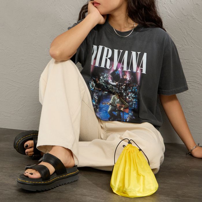 【送料無料】 GOOD ROCK SPEED グッドロックスピード 別注 NIRVANA プリントロックTシャツ INTN-067-JF レディース トップス 半袖 2026SS M グレー