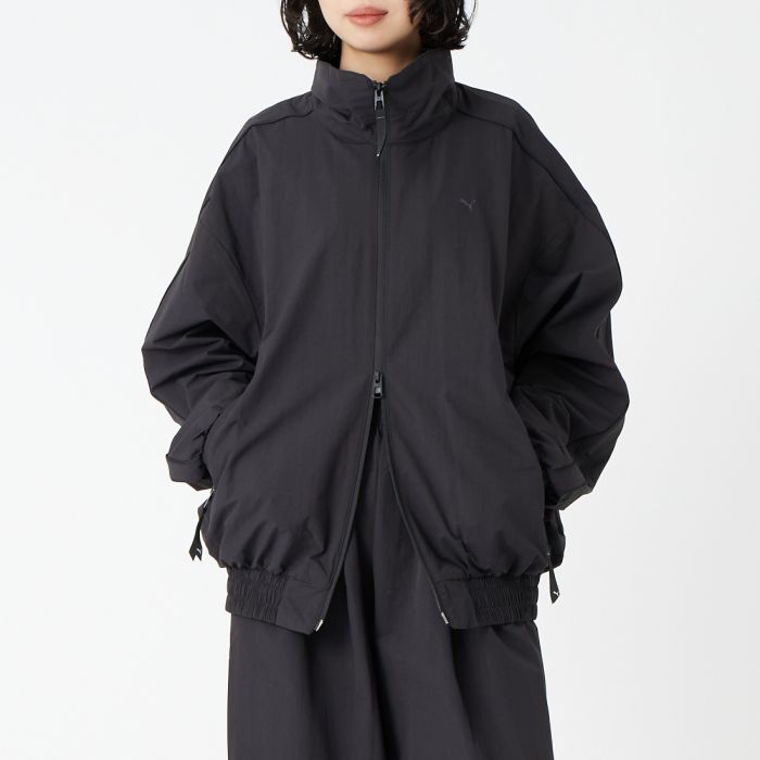 【送料無料】 PUMA プーマ スタンドカラージャケット 638059 レディース トップス 長袖 2026SS S ブラック/ベージュ