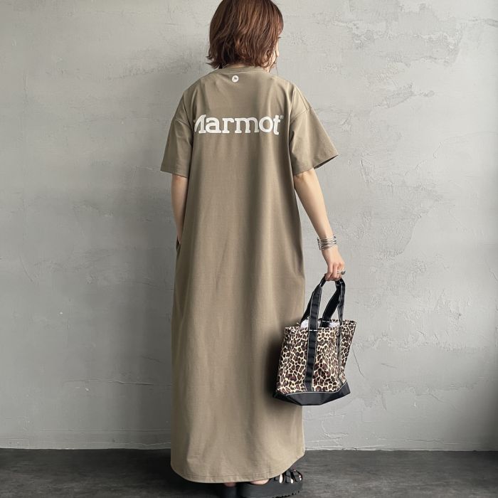 【店内全品貨物輸送無料】 Marmot モルモット 別注 ブランド名ロゴタイプ うしろ側刷り上げる 衣装 MTSS26WST340IN-JF レディース 2026SS F 全3色
