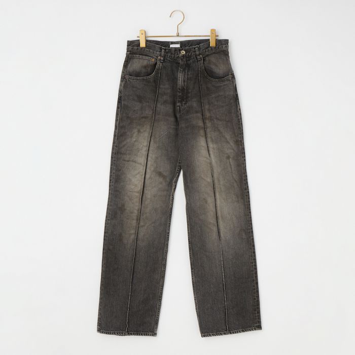 【送料無料】 Name. ネーム 12オンスデニム ストレートピンタックパンツ NMPT-043 メンズ ボトムス 2026SS M/L ブラック