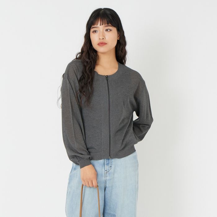 【貨物輸送無料】 Jf Ready Made ジェイエフレディメイド 罰金UV 2WAYジップカーディガン 3126223 レディース トップス 長袖 2026SS F 全4色