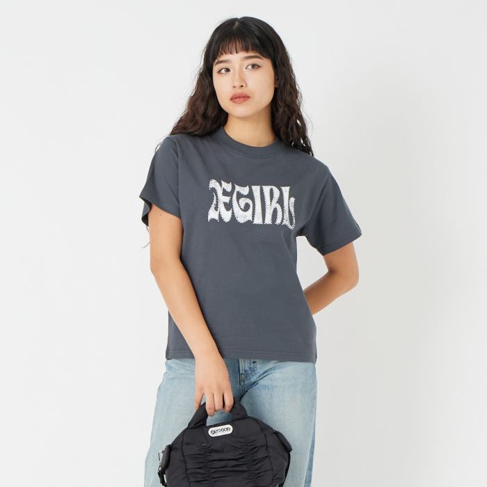 【送料無料】 X-girl エックスガール スタッズロゴ ショートスリーブTシャツ 105261011016 レディース トップス 半袖 2026SS M 全3色
