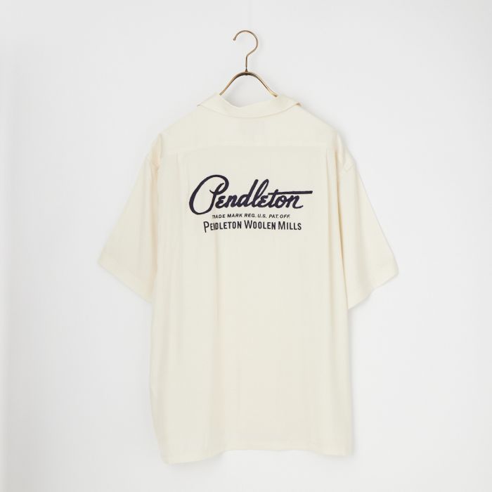 【送料無料】 PENDLETON ペンドルトン ロゴ刺繍ショートスリーブシャツ 6275-4018 メンズ トップス 半袖 2026SS M/L ホワイト/ブラック｜JEANS FACTORY Online Shop
