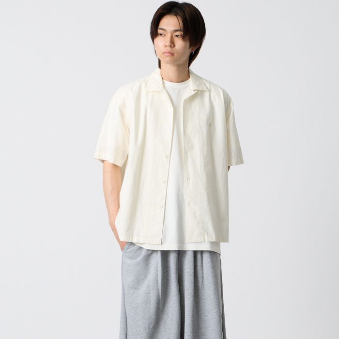 【送料無料】 Gymphlex ジムフレックス オープンカラーショートスリーブシャツ GY-B0462OTR メンズ トップス 半袖 2026SS M/L 全3色