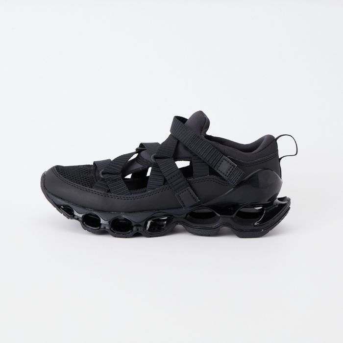 【店内全品貨物輸送無料】 MIZUNO ミズノ ウエーブプロフェシー ストラップスニーカー D1GA2519 レディース 靴 2026SS 23.5-24.5糎 黒いこと